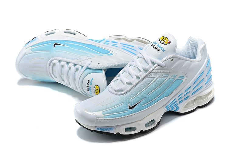 Tênis Nike Air Max Plus 3 - Branco e Azul Claro - Masculino