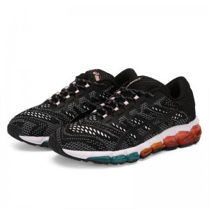 Tênis Asics Gel Quantum 360 5 - Preto Branco e Azul - Feminino