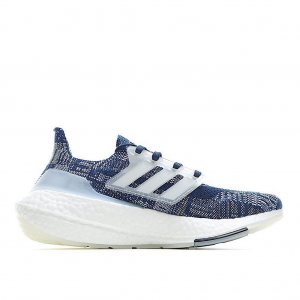 Tênis Adidas UltraBoost 21 - Azul Branco e Prata - Masculino