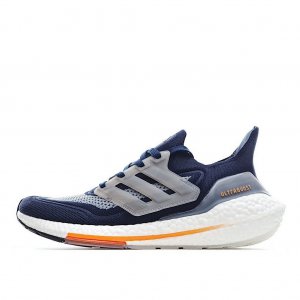 Tênis Adidas UltraBoost 21 - Azul Escuro e Cinza - Masculino 