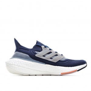 Tênis Adidas UltraBoost 21 - Azul Escuro e Cinza - Masculino