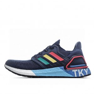 Tênis Adidas UltraBoost 20 - Preto e Azul - Masculino 