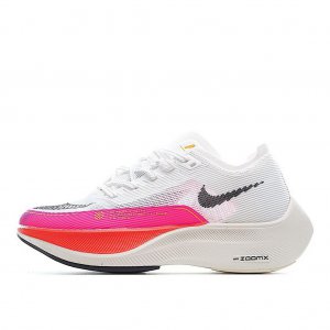 Tênis Nike ZoomX Vaporfly NEXT% Elite - Branco Rosa e Preto - Feminino 