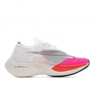 Tênis Nike ZoomX Vaporfly NEXT% Elite - Branco Rosa e Preto - Feminino