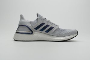 Tênis Adidas UltraBoost 20 - Cinza e Azul Metálico - Feminino