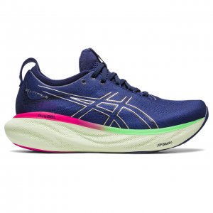 Tênis Asics Gel Nimbus 25 - Feminino - Azul e Rosa 