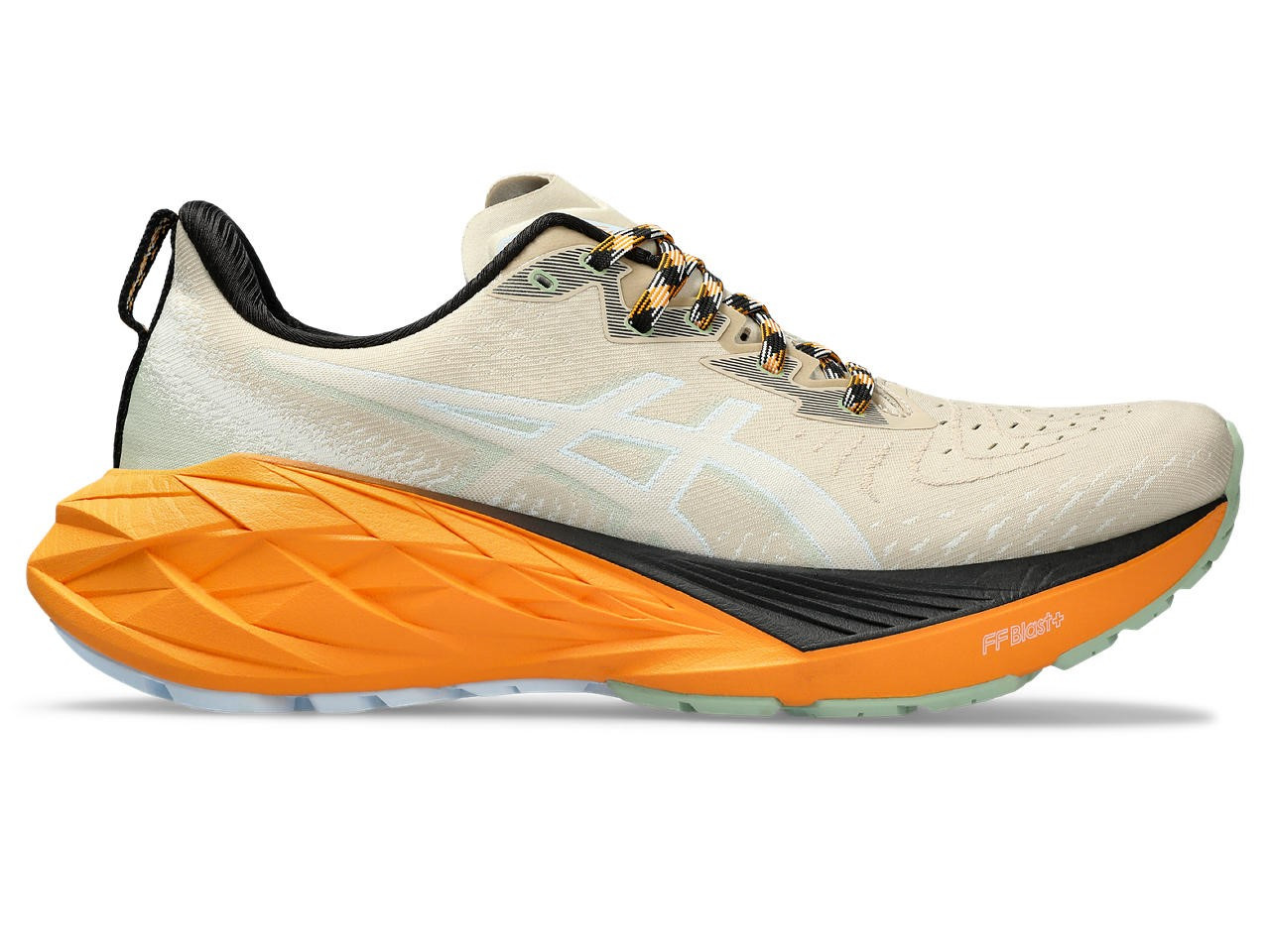 Tênis Asics Novablast 4 - Cinza e Laranja - Masculino 