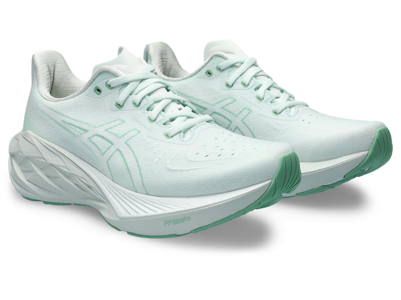 Tênis Asics Novablast 4 - Branco e Verde Claro - Masculino