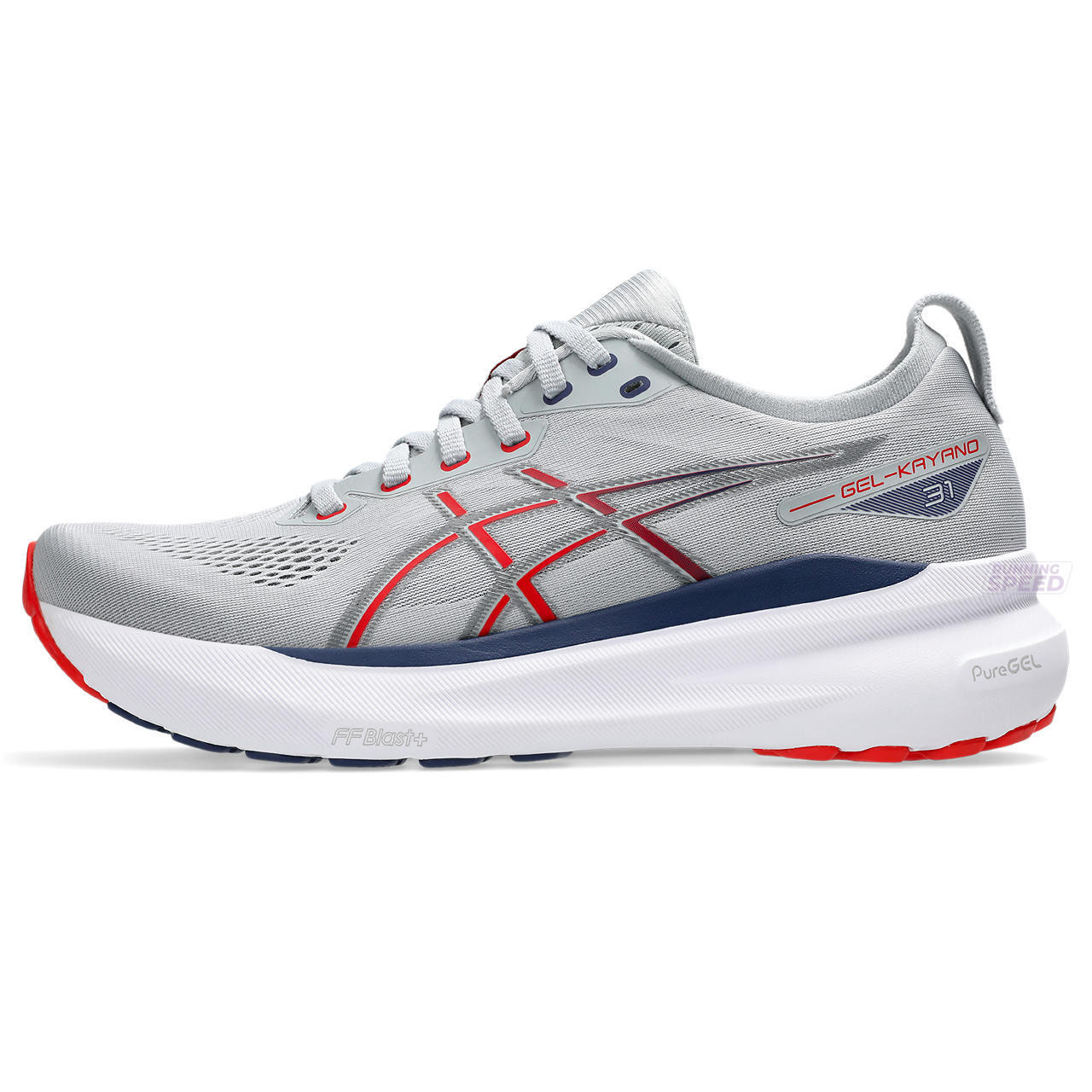 Tênis Asics Gel Kayano 31 - Cinza Branco e Azul - Masculino