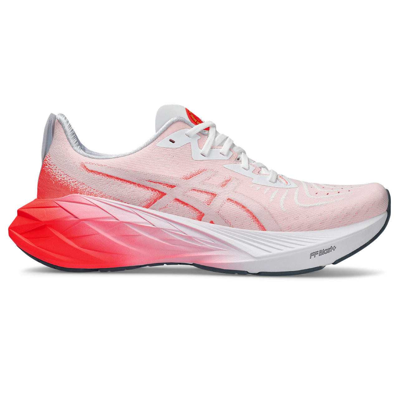 Tênis Asics Novablast 4 - Rosa e Vermelho - Feminino 