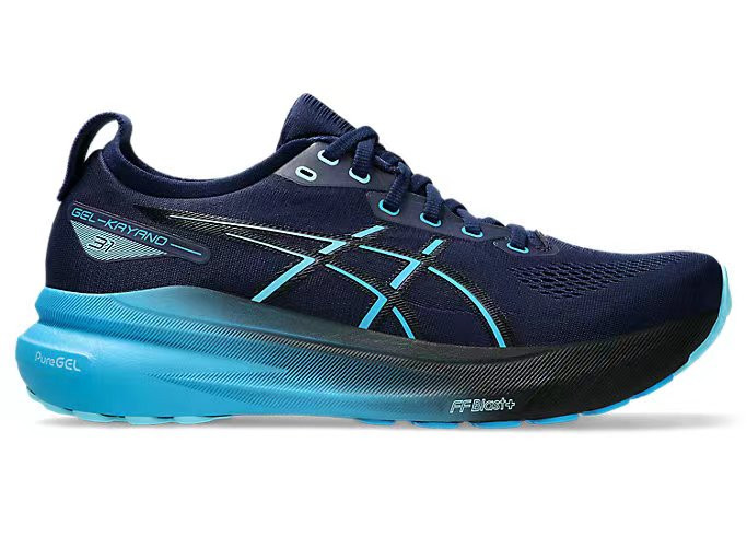 Tênis Asics Gel Kayano 31 - Preto e Azul - Masculino 