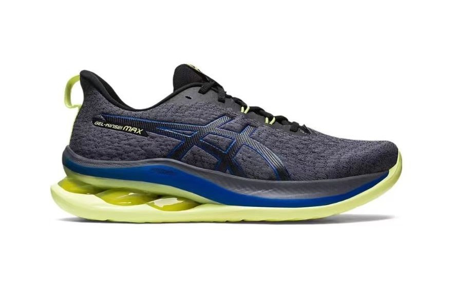 Tênis Asics Gel Kinsei Max - Cinza Escuro e Verde - Masculino