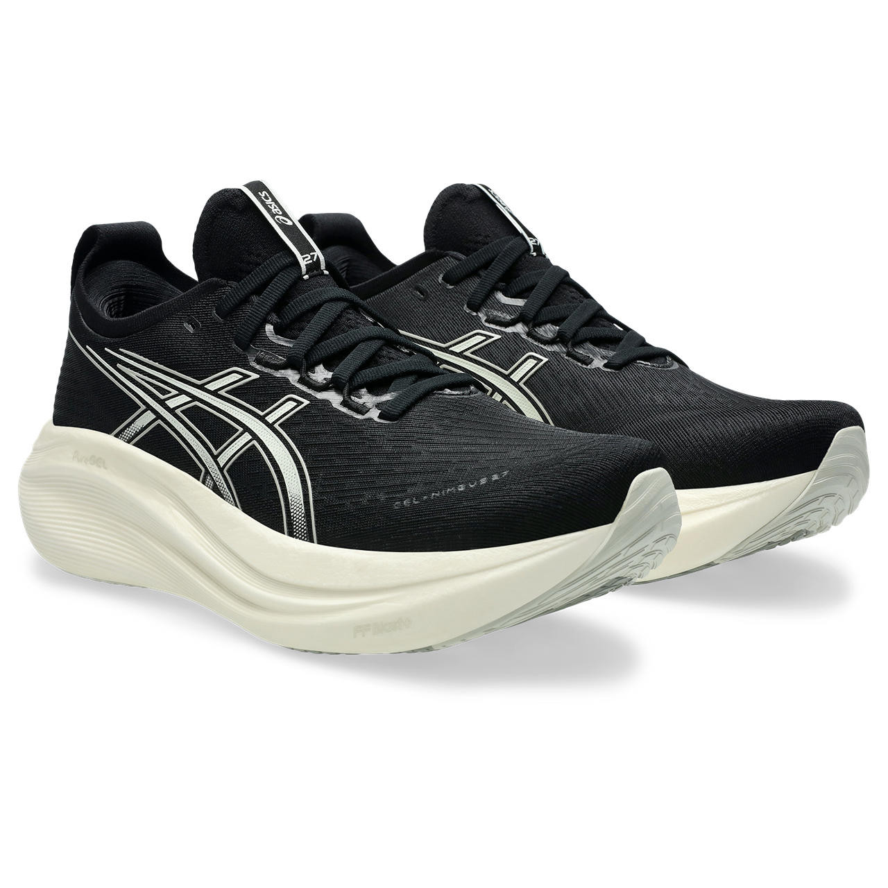 Tênis ASICS GEL Nimbus 27 - Masculino - Preto e Branco