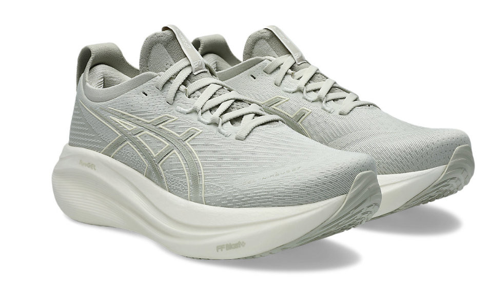 Tênis ASICS GEL Nimbus 27 - Feminino - Cinza Claro