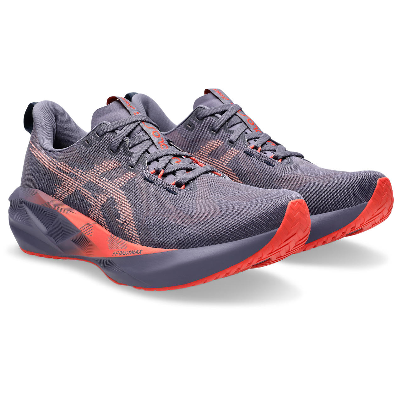 Tênis Asics Novablast 5 - Masculino - Roxo com Vermelho