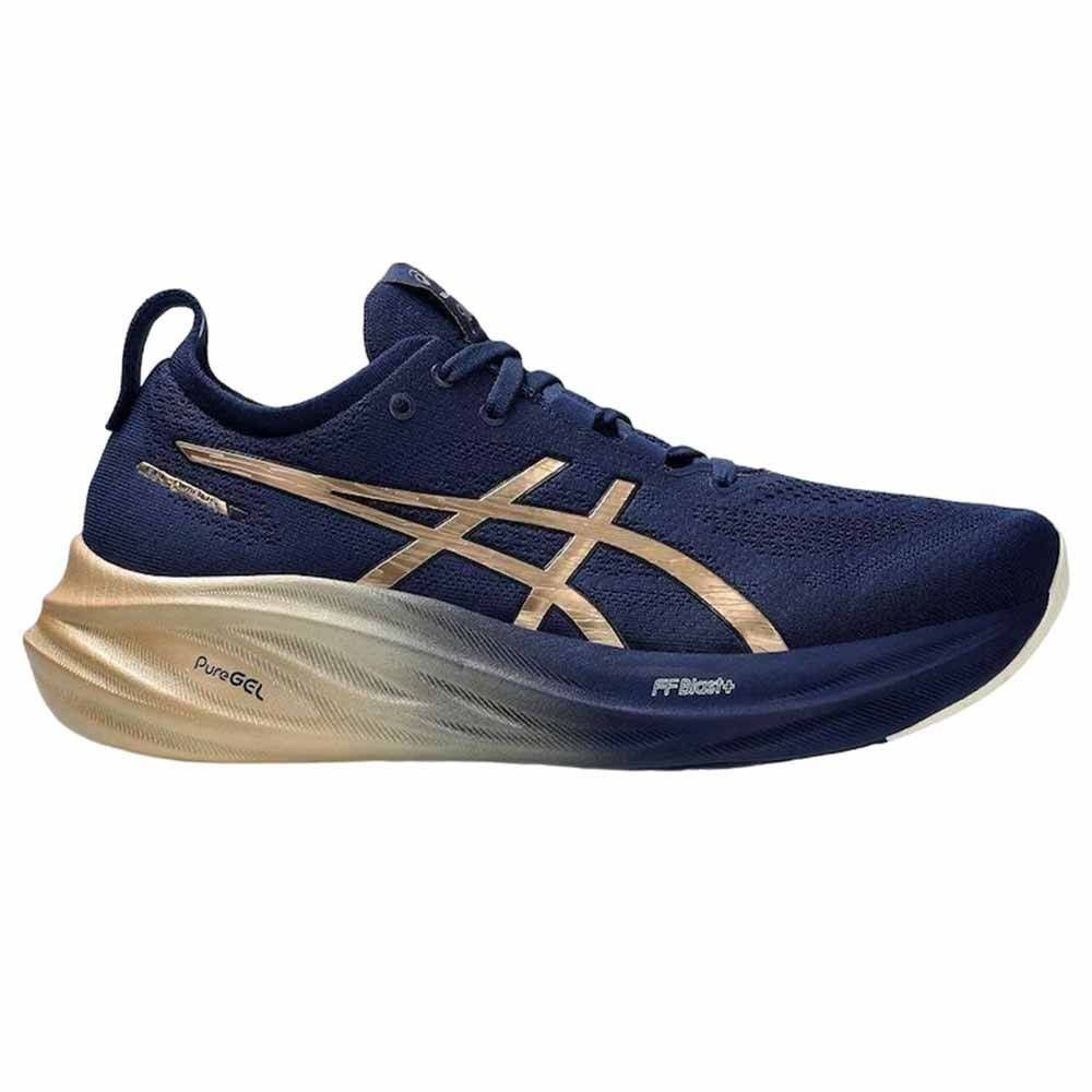 Tênis Asics Gel Nimbus 26 - Platinum Dourado - Masculino 